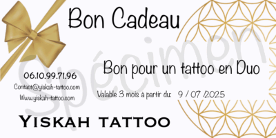 Carte Cadeau Yiskah tattoo